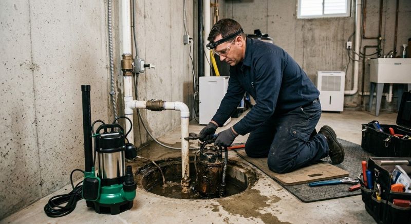 Sump Pump Plumbing in West Des Moines, IA