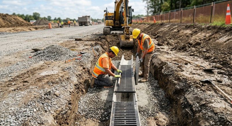 Drainage Ditch Excavation in Houston, TX