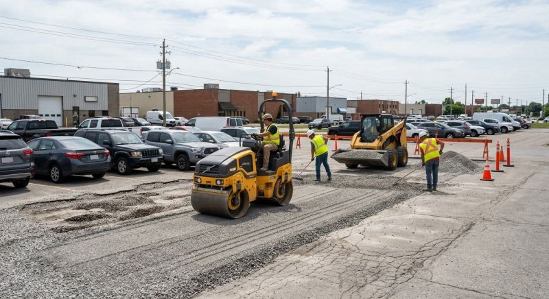 Parking Lot Gravel Repair in Suwanee, GA