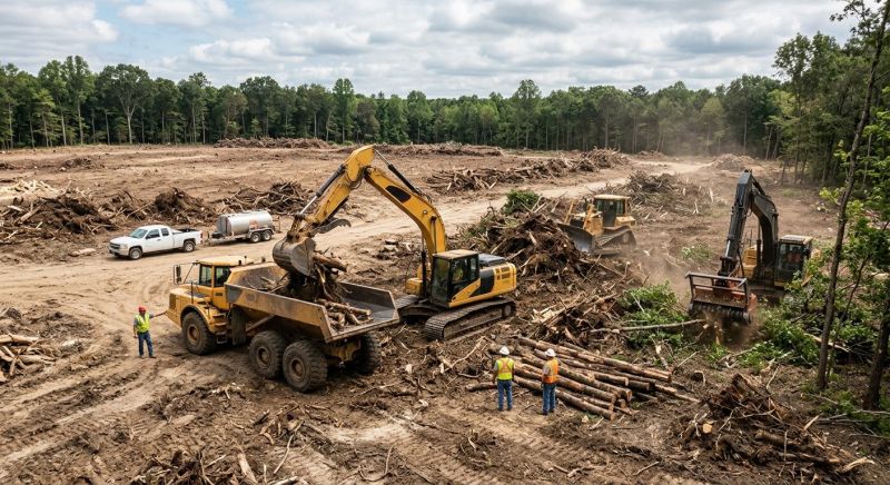 Parking Lot Land Clearing in Atlanta, GA